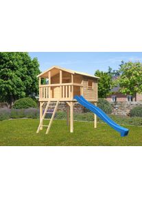 Spielturm Konifera "Unfug", beige (natur), Spielt&uuml;rme, KinderB:198cm H:309cm T:244cm, Holzwerkstoff, Spielturm, BxTxH: 198x244x309 cm, B:198cm H:309cm T:244cm