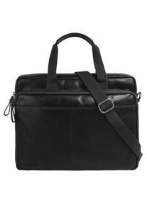 Aktentasche Sansibar, Gr. B/H/T: 35cm x 28cm x 7cm onesize, schwarz, Leder, Taschen Aktentasche, echt Leder
