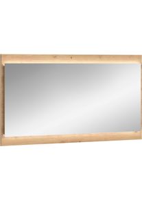 Wandspiegel Home Affaire "EVRID, Breite 110 cm, Rahmenoptik, farblich abgesetze Tr&auml;gerplatte", braun (artisan oak nb), B:110cm H:60cm T:6cm, Spiegelglas, Spiegel, Wandspiegel, Spiegel, Garderobenspiegel, Flurspiegel, Dielenspiegel, Spiegelpaneel