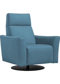 Sessel Egoitaliano "Blues Designsessel, Loungesessel, Breite 84cm, bequem und elegant", blau (t&uuml;rkis), B:84cm H:105cm T:90cm, Sessel, Sessel, drehbar, inkl. manuelle Relaxfunktion durch Push-Back-Mechanismus