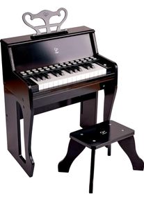Spielzeug-Musikinstrument HAPE "Leuchttasten-Piano mit Hocker", schwarz, Spielzeug-Musikinstrumente, KinderB:38cm H:50cm T:23cm, Spielzeug-Musikinstrument, B:38cm H:50cm T:23cm