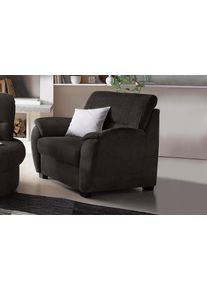 Sit & More Sessel SIT & MORE "Pandora", schwarz, B:103cm H:91cm T:90cm, Luxus-Microfaser ALTARA NUBUCK (100% Polyester);Luxus-Microfaser (100% Polyester);Luxus-Microfaser ALTARA NUBUCK (100% Polyester), Sessel, Sessel