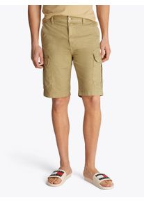 Cargoshorts Tommy Jeans "TJM OTIS TWILL REG CARGO SHORT", Herren, Gr. 31, N-Gr, relic tan, Twill, Obermaterial: 100% Baumwolle, Hosen Cargoshorts