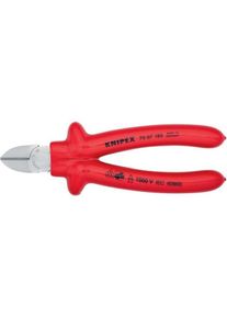 Knipex, Bolzenschneider + Seitenschneider, Seitenschneider DIN ISO 5749 L.125mm mit Facette Kopf poliert Griffe Kunststoff &uuml;berzogen mit Kun... (125 