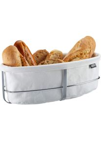 Gefu 33661 Brotkorb BRUNCH, oval weiss, Brotaufbewahrung, Weiss