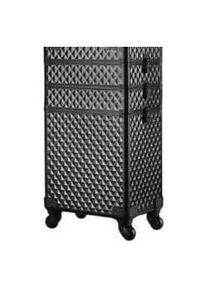 Aptel, Salonbedarf, Kosmetikkoffer auf Rollen BEAUTY TRAVEL CASE 3IN1 Schwarz