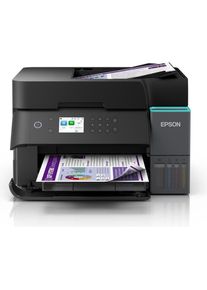 Epson Printer Multifunctional printer EcoTank L6370 Inkjet Colour A4 Wi-Fi Black (Farbe), Drucker, Schwarz