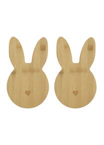 Lot de 2 planchettes t&ecirc;te de lapin EASTER