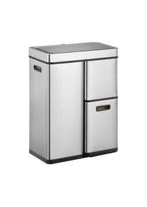 M&uuml;lltrenner mit Sensor, Edelstahl, Volumen 30+15+15 l, Edelstahl matt EKO