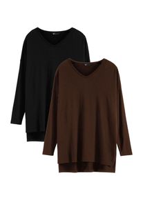 Friends Like These Damer Tunika brun / sort St&oslash;rrelse 4XL