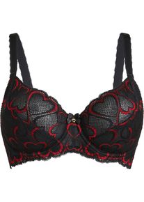 Soutien-gorge &agrave; armatures et dentelle - noir - taille 110C - bonprix