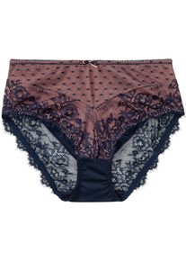 Slip Maxi avec dentelle - bleu - taille 50/52 (XL) - bonprix