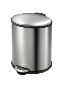 Ovaler Tretabfallsammler, Volumen 20 l, HxBxT 426 x 356 x 325 mm, rutschfest EKO