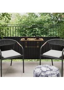 Balkontisch Helena Akazie/ Metall ca. 65x35x45 cm