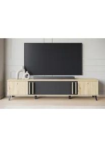 Lowboard Helsinki Eiche Schwarz ca.180x40x33cm