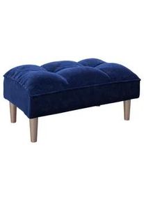 Playboy Hocker Scarlett Blau Samt