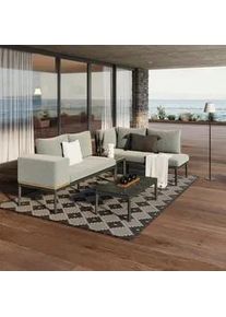 Loungegarnitur Emilia Anthrazit/Natur/Dunkelgr/Beige