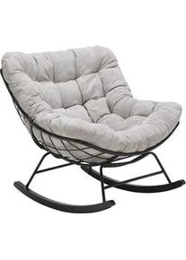 Schaukelstuhl Cloud Creme/Schwarz ca. 96x88x103cm