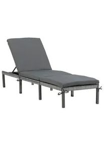 Gartenliege Bilbao ca. 59x84x198 cm Grau