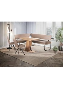 OTTO home Eckbankgruppe &raquo;Gabi Essecke, Sitzgruppe, Eckbankgruppe, K&uuml;chenbankgruppe&laquo; Set, 4tlg, 4 tlg. tlg. Gestell aus matt-schwarzem Flachmetall, 