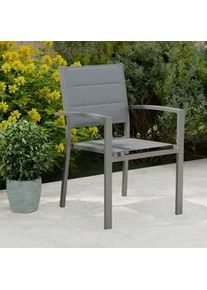 Stapelsessel Orlando 1 Grau Aluminium