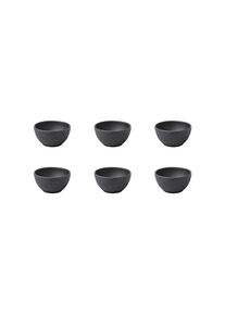 Villeroy & Boch Villeroy & Boch Dipschale &raquo;Dipsch&auml;lchen Manufacture Rock &Oslash; 7,7 cm 6er Set schwarz&laquo; 6 tlg.