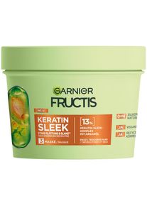 Garnier Haarmaske &raquo;Garnier Fructis Keratin Sleek Maske&laquo; F&uuml;r trockenes, zu Frizz neigendes Haar, sorgt f&uuml;r gesundes Aussehen.