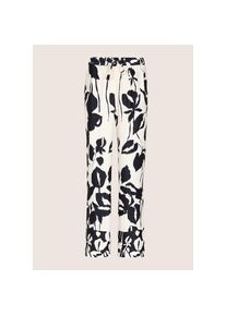 Madeleine Mode MADELEINE Chinos &raquo;Palazzohose Sommerhose mit floralem Muster&laquo; wei&szlig;, Gr&ouml;&szlig;e 38