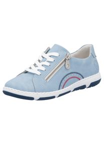 Rieker Sneaker , Halbschuh, Schn&uuml;rschuh, Freizeitschuh mit sportiver Laufsohle blau, Gr&ouml;&szlig;e 37