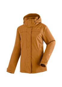 Winterjacke Maier Sports "Lisbon", Damen, Gr. 36, orange (dunkelorange), 100% Polyester, Jacken Winterjacke, warme Damen Jacke, wattierte Regenjacke, wasserdicht + atmungsaktiv