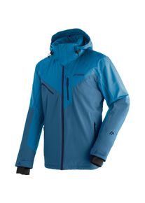 Skijacke Maier Sports "Pajares", Herren, Gr. 24, blau (stahlblau), 100% Polyester, Rundhals, Jacken Skijacke, Herren Winterjacke, wind- und wasserdicht, 4 RV-Taschen, Regular Fit