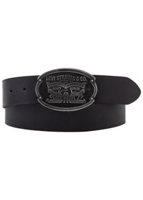 Levi's Lederg&uuml;rtel LEVI'S "Billy Plaque Belt", Damen, Gr. 11,5, schwarz (regular schwarz), Rindsleder, G&uuml;rtel Lederg&uuml;rtel, mit markanter Koppelschlie&szlig;e
