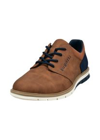 Schn&uuml;rschuh Bugatti, Herren, Gr. 46, cognac, Lederimitat, Textil, used, Schuhe Schn&uuml;rschuh, Freizeitschuh, Halbschuh, Schn&uuml;rschuh mit seitlicher Logopr&auml;gung