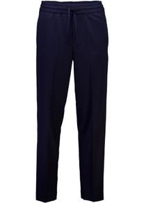 Stoffhose LINDBERGH, Herren, Gr. XXL, N-Gr, blau (navy), Web, Obermaterial: 65% Polyester, 31% Viskose, 4% Elasthan, unifarben, relaxed fit lang, Hosen Stoffhose, mit Kordelzug