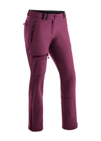 Softshellhose Maier Sports "Adakit W", Damen, Gr. 80, Langgr&ouml;&szlig;en, pink (magenta), Vorderseite: 92% Polyester, 8% Elasthan / R&uuml;ckseite: 100% Polyester, Hosen Softshellhose, Damen Trekkinghose, atmungsaktive Outdoorhose, Regular Fit