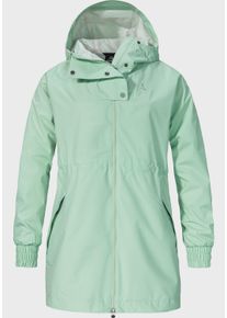 Sch&ouml;ffel Parka SCH&Ouml;FFEL "Parka Style Bohorok WMS", Damen, Gr. 36, gr&uuml;n (6205, gr&uuml;n), Oberstoff: 100% Polyester. (Membran: Thermoplastisches Polyurethan). Futter: 100% Polyester, relaxed fit, hoch geschlossener Ausschnitt, Jacken Parka