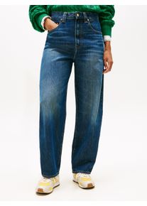 5-Pocket-Jeans Tommy Hilfiger "DNM BARREL RW", Damen, Gr. 27, L&auml;nge 30, mine, Denim/Jeans, Obermaterial: 100% Baumwolle, Abriebeffekte, bequem kn&ouml;chellang, Jeans 5-Pocket-Jeans