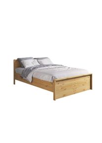 Massivholzbett OTTO HOME "Luven, hohe Belastbarkeit FSC zertifiziertes Massivholz", beige (natur), B:145cm H:80cm L:208cm, Betten, Massivholzbett, aus massiver Kiefer im schlichten Design