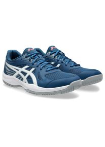 Hallenschuh asics "UPCOURT 6", Herren, Gr. 45, wei&szlig; (mako blau, wei&szlig;), Synthetik, Schuhe Hallenschuh, besonders geeignet f&uuml;r Handball und Volleyball