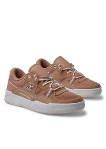 Sneaker DC Shoes "Construct", Damen, Gr. 6(37), braun (tan), Obermaterial:54.6% Leder, 20.9% Synthetikmaterial, 25.5% Polyester., Schuhe Sneaker