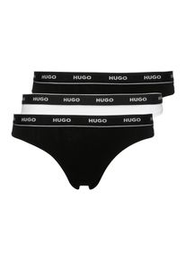 String HUGO UNDERWEAR "TRIPLET THONG STRIPE", Damen, Gr. M, 3 Stk., bunt (open miscellaneous 970), Jersey, Obermaterial: 95% Baumwolle, 5% Elasthan, k&ouml;rpernah, Unterhosen String, mit HUGO Logo-Elastikbund