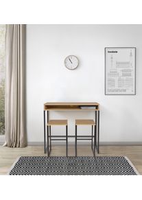 Konsolentisch WOODMAN "Dominic", schwarz (eichefarben, schwarz), B:35cm H:65cm T:35cm, Tische, Konsolentisch, auch als Beistelltisch verwendbar, FSC-zertifiziert