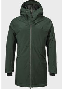 Sch&ouml;ffel Parka SCH&Ouml;FFEL "Urban Ins Parka Style Crivat WMS", Damen, Gr. 40, gr&uuml;n (6965, gr&uuml;n), Oberstoff: Aussenseite: 100% Polyester. (Membran: Thermoplastisches Polyurethan). Futter: 100% Polyester. Wattierung: 100% Polyester, regular fit, hoch geschlossener Ausschnitt, Jacken Parka