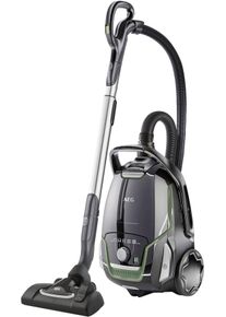 AEG Bodenstaubsauger "VX9-2-&Ouml;KO", schwarz, B:30,7cm H:25,5cm T:50,2cm, Bodenstaubsauger, Leistungsstark, inkl. Zusatzd&uuml;sen, 70 % Recyclingkunststoff, 5l Beutel, Bodenstaubsauger