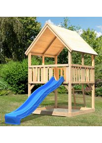 Spielturm Konifera "Lenie 2", beige (natur), Spielt&uuml;rme, KinderB:200cm H:345cm T:200cm, Holzwerkstoff, Spielturm, BxTxH: 200x200x345 cm, B:200cm H:345cm T:200cm