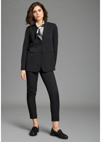 Hosenanzug Laura Scott, Damen, Gr. 34, N-Gr, schwarz, Web, Obermaterial: 90% Polyester, 10% Elasthan. Futter: 100% Polyester, unifarben, figurbetont, Anz&uuml;ge Hosenanzug, als passendes Set