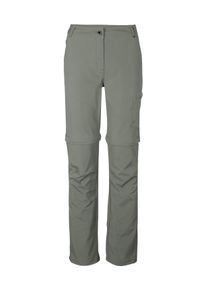 Zip-off-Hose Killtec "KOS 187 KG WMN PNTS", Damen, Gr. 17, Kurzgr&ouml;&szlig;en, gr&uuml;n (helloliv), Obermaterial: 92% Polyester, 8% Elasthan, Hosen Zip-off-Hose, Abzippbare Funktionshose mit Komfort-Stretch, schnelltrocknend