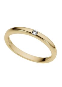 Diamantring Firetti "Schmuck Geschenk Gold 333 Damenring Verlobungsring Goldring Solit&auml;r" Gr. 17, gold (gelbgoldfarben), Fingerringe, Damen, 17, 0,04 P2 = erkennbare Einschl&uuml;sse, Diamanten Gelbgold 333, 3mm, Diamanten, Gelbgold 333, Diamantring, mit Brillant