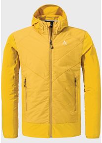 Sch&ouml;ffel Funktionsjacke SCH&Ouml;FFEL "Hybrid Jk Style Blaueis MNS", Herren, Gr. 54, gelb (5205, gelb), Oberstoff: 86% Nylon, 14% Elasthan. Oberstoff Vorderteil: 100% Nylon. (Coating: Polyurethan). Futter: 100% Polyester., regular fit, hoch geschlossener Ausschnitt, Jacken Funktionsjacke