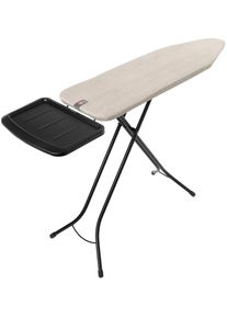 B&uuml;gelbrett Brabantia "B&uuml;geltisch B, 124 x 38 cm, Dst-Ablage Solide", denim grau, B:46,2cm T:70cm, B&uuml;gelbretter, B&uuml;gelbrett, Fairtrade-zertifiziert